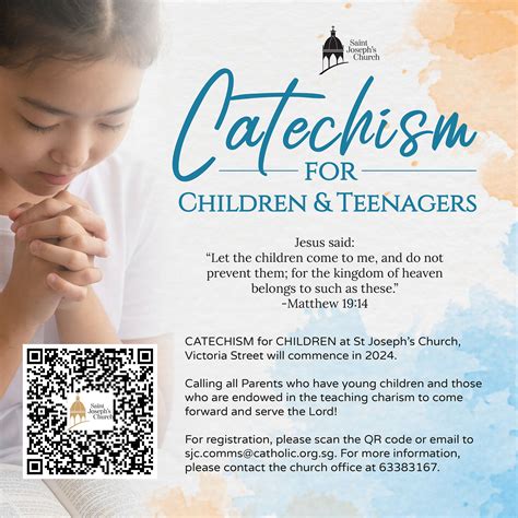 Catechism for Children & Teenagers – St Joseph Church (Victoria Street)