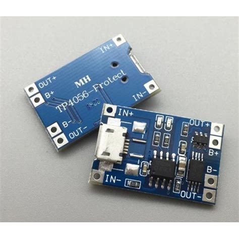 Micro USB 5V 1A 18650 Li-ion Battery Charger Module with protection