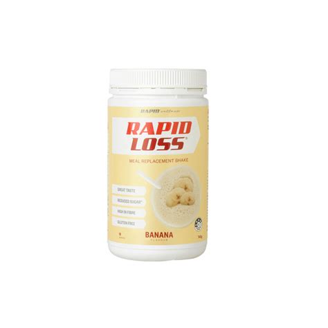 Buy Rapid Loss Gluten Free Banana Meal Replacement Shake 740g | Coles