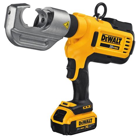 DEWALT 20V MAX Died Electrical Crimping Tool (4.0 Ah) with 2 Batteries and Kit Box | The Home ...