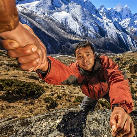 Nepali "Everest Sherpa" climbing in Himalayas | CalCom