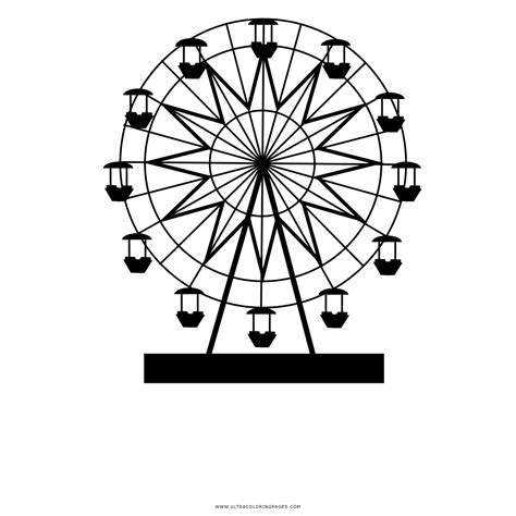 Ferris wheel London Eye Drawing Coloring book - london eye png download - 1000*1000 - Free ...