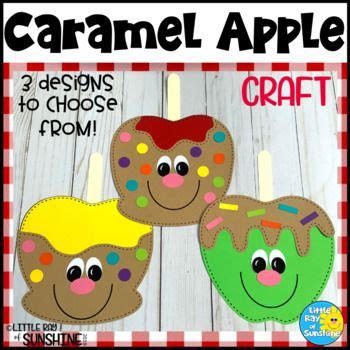 Caramel Candy Apple Craft for Fall by Little Ray of Sunshine | TpT Apple Life Cycle Craft, Apple ...