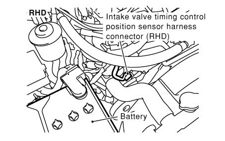 Nissan intake valve timing control position sensor