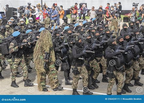 Special Force Troop from Malaysian Navy Marching during 65th Malaysia ...