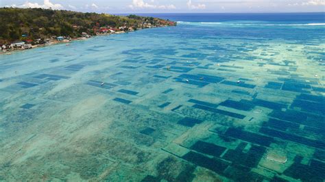 Waterway between Nusa Lembongan and Nusa Ceningan, Klungkung Regency, East Bali, Indonesia ...