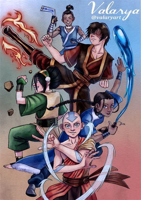 Team Avatar - Avatar the Last Airbender Fanart