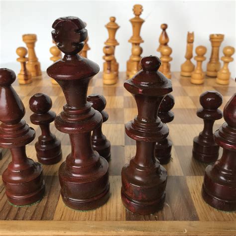 Hand Carved/Made Wooden CHESS SET – Each piece has been hand carved – Really nice set-Item #007 ...