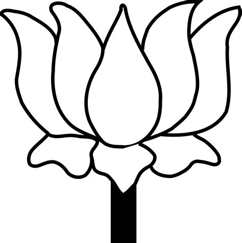 Lotus Line Drawing at GetDrawings | Free download