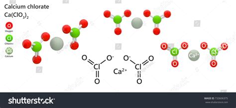 Calcium Chlorate Molecular Formula Caclo32 Cacl2o6 Stock Illustration 733606375 | Shutterstock