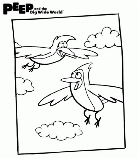 printable peep and the big wide world coloring pages - Clip Art Library