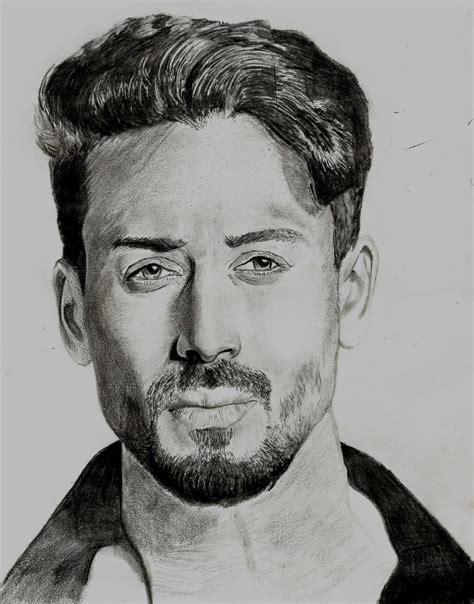 Tiger Shroff pencil drawing | Celebrity portraits drawing, Realistic ...