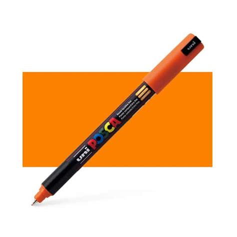 Buy Orange 1MR Posca Paint Pen, Uni Posca Orange Pen, Thin Paint Pens, Markers, Art Supplies ...
