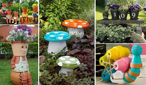 26 Budget-Friendly and Fun Garden Projects Made with Clay Pots - WooHome