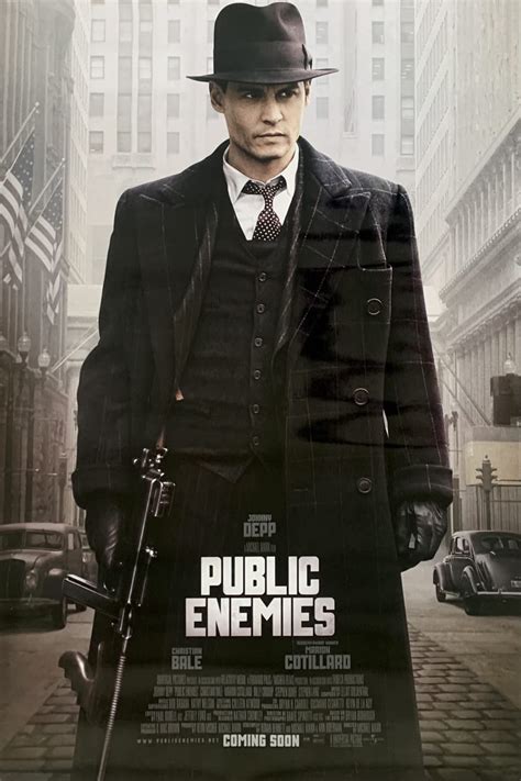 PUBLIC ENEMIES MOVIE POSTER Sided ORIGINAL FINAL 27x40 JOHNNY DEPP ...