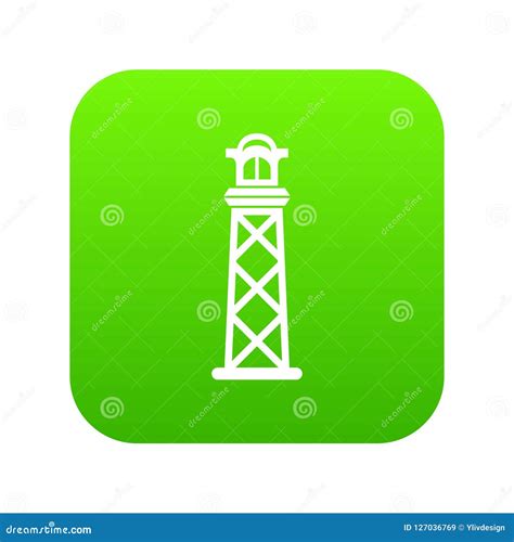 Pharos icon green vector stock vector. Illustration of guide - 127036769