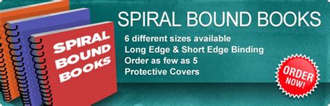 Spiral Binding or Coil Binded Books : PrintPapa