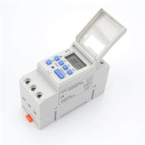 Digital LCD Power Timer Programmable Time Switch AC 220V / 110V DC 12V 16A Temporizador Din Rail ...