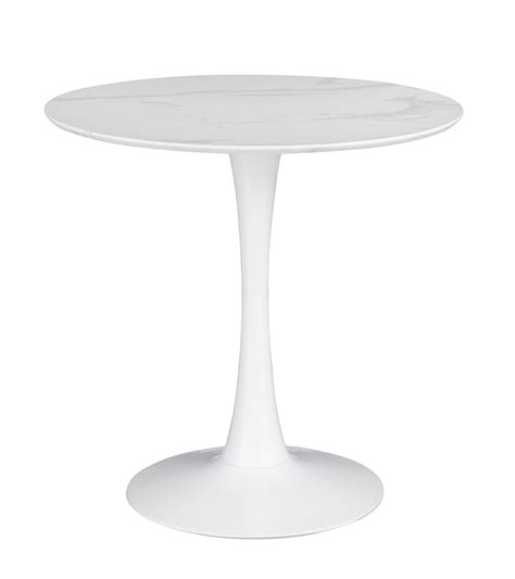 Arkell 30-inch Round Pedestal Dining Table White - Walmart.com ...