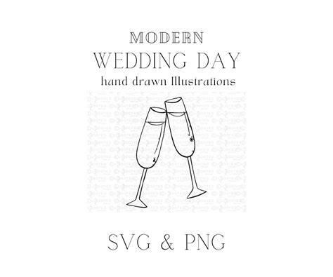 Champagne Flutes Wedding SVG, Wedding Toast Icon, Wedding Champagne Glass Clip Art, Vector ...