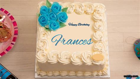 🎂 Happy Birthday Frances Cakes 🍰 Instant Free Download