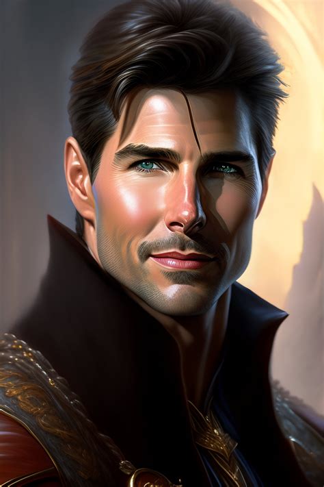 Lexica - Tom Cruise as a fantasy D&D character, portrait art by Donato ...