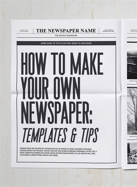 How to Make Your Own Newspaper: Templates & Tips | Newspaper template ...