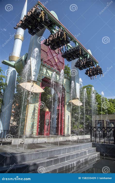 Ride in the Tivoli Gardens Copenhagen Stock Image - Image of ...