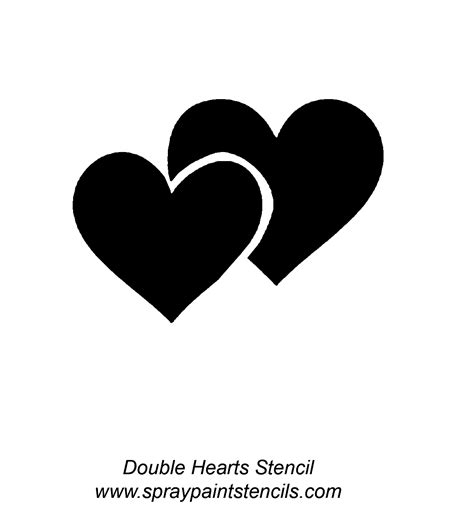 Double Heart Silhouette Design