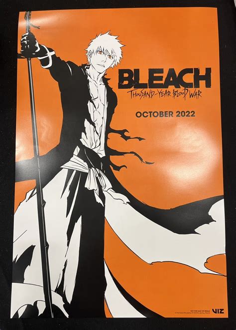 Anime Expo AX 2022 Bleach Thousand-Year Blood War Exclusive Poster - Shonen Jump for Sale ...