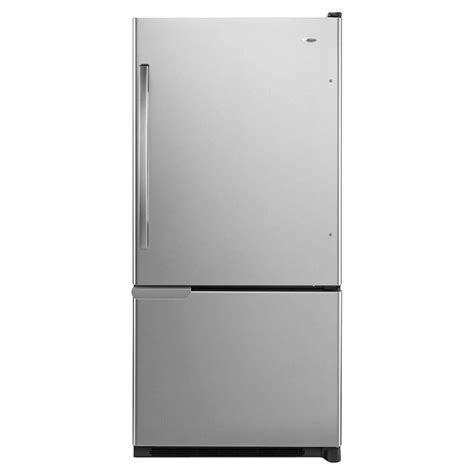 Amana 30 in. W 18.7 cu. ft. Bottom Freezer Refrigerator in Stainless ...