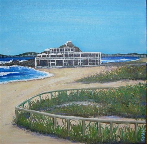 Currumbin Surf Club, Currumbin Beach, Vikings , Elephant Rock Gold Coast Australia - acrylic on ...