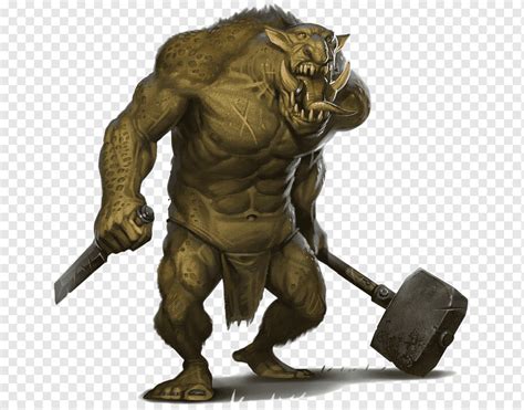 Troll Monster Minotaur Legendary creature Giant, Ugly orc warrior ...