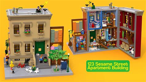 A Colorful LEGO Set Based on Sesame Street