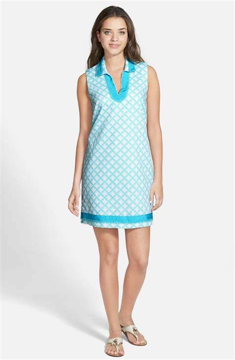 Vineyard Vines Sleeveless Leaf Print Dress | Nordstrom