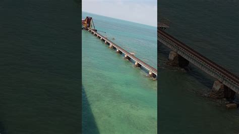 Pamban bridge top view - YouTube