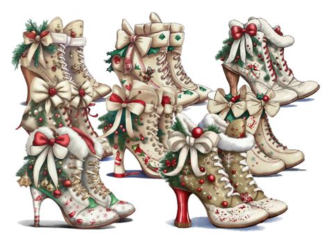 Christmas Shoes Graphic by HanneaArt · Creative Fabrica