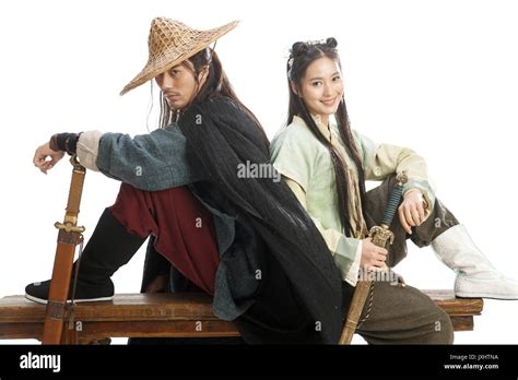 Lovers in ancient costumes Stock Photo - Alamy