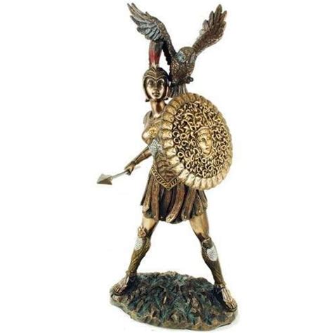 Athena Warrior Goddess of Wisdom Greek Goddess Bronze Statue