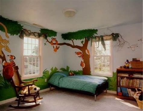 wanddekoration kinderzimmer dschungel | Kids interior room, Themed kids ...