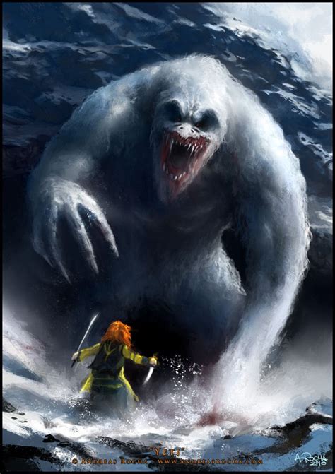 Fantasy in Sol3 #monster #snow #yeti | Criaturas fantásticas, Arte conceptual y Ilustración de ...