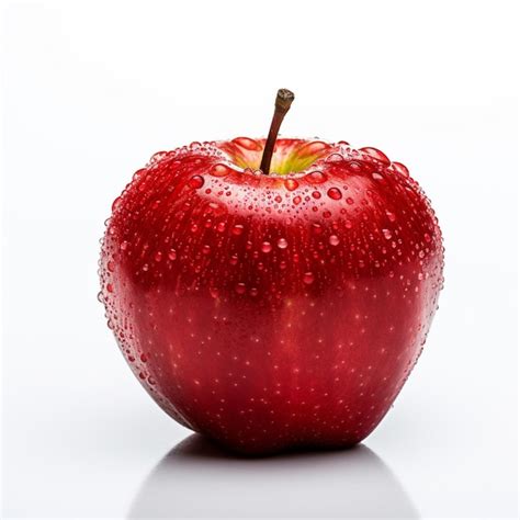 Premium AI Image | An Apple on White Background