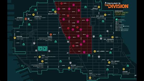 The Division Named Enemies Map - Maps For You