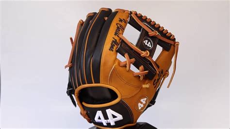 44 Pro Custom Baseball Gloves Signature Series Black Tan I web - YouTube