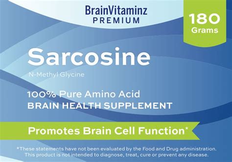 Sarcosine 180 Gram | Methylation, Brain health supplements, Brain health