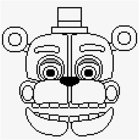 Funtime Freddy Head - Funtime Freddy Pixel Art Transparent PNG - 894x894 - Free Download on NicePNG