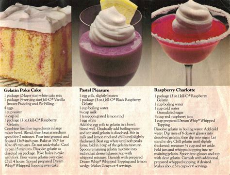 Jello Beautiful Desserts Page 2 – Vintage Recipe Booklet « RecipeCurio.com