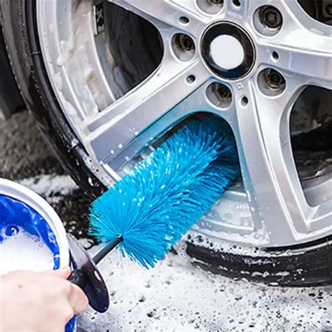 2018 New 1PC Car Washing Tire Rim Cleaning Cleaner Scrub Brush Portable ...