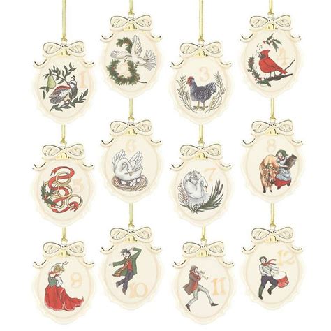 Purchase Twelve Days of Christmas 12-piece Ornament Set | Twelve days of christmas, Ornament set ...