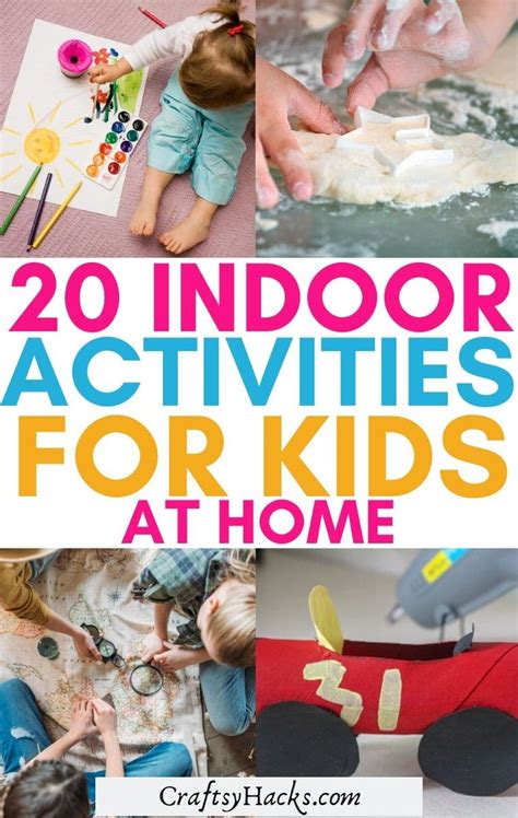 20 Indoor Activities for Kids at Home - Craftsy Hacks